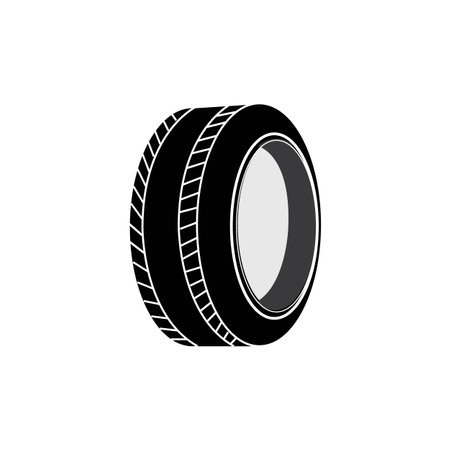 car tires icon logo vector design templateのイラスト素材