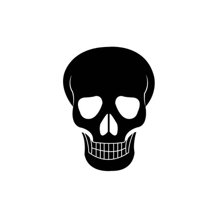 skull icon logo vector design templateのイラスト素材