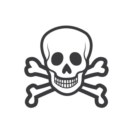 skull icon logo vector design templateのイラスト素材