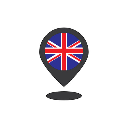 England flag icon logo vector design templateのイラスト素材