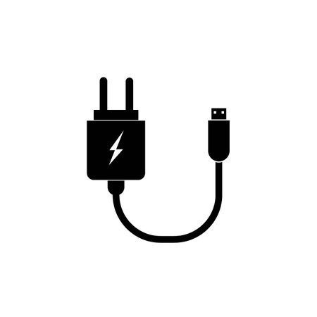 charger icon logo vector design templateのイラスト素材