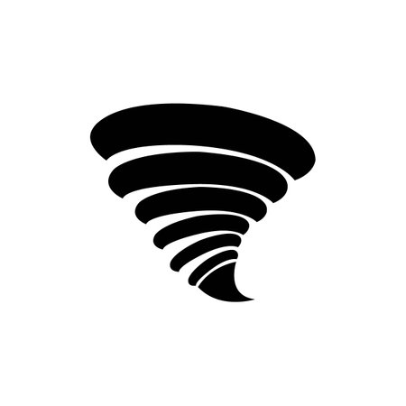 tornado icon logo vector design templateのイラスト素材