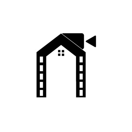 production house icon logo vector design templateのイラスト素材