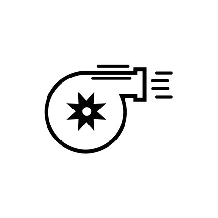engine turbo icon logo vector design templateのイラスト素材