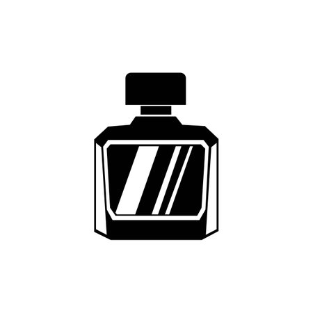 perfume bottle icon logo vector design templateのイラスト素材
