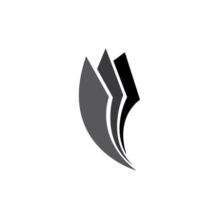 paper icon logo vector design templateのイラスト素材