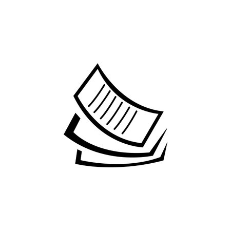 paper icon logo vector design templateのイラスト素材