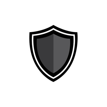 shield icon logo vector design tempateのイラスト素材