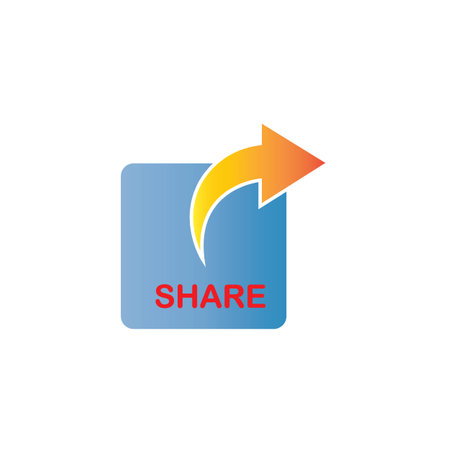 share icon logo vector design templateのイラスト素材