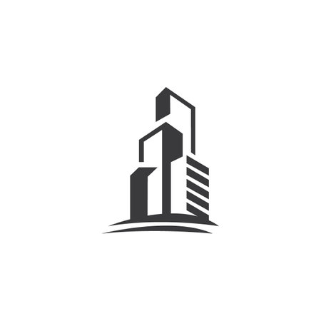 apartment icon logo vector design templateのイラスト素材