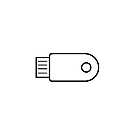 flash drive icon logo vector design template