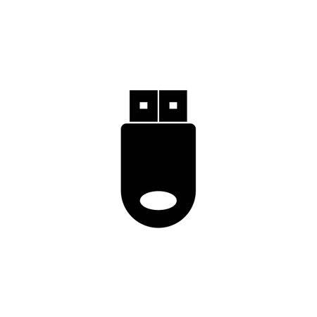 flash drive icon logo vector design templateのイラスト素材