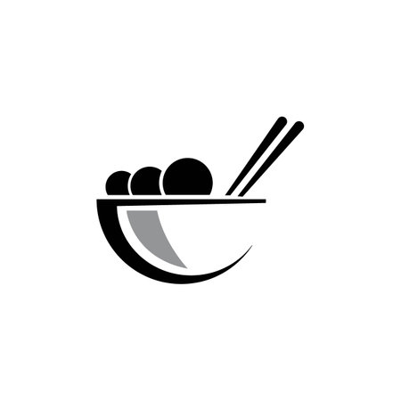 bowl icon logo vector design templateのイラスト素材