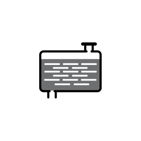 radiator icon logo vector design templateのイラスト素材