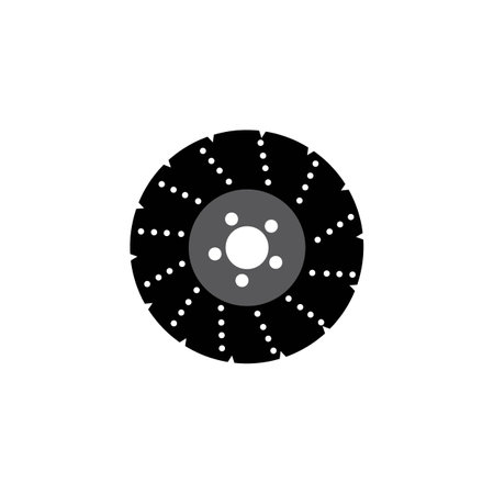 disc brakes icon logo vector design templateのイラスト素材
