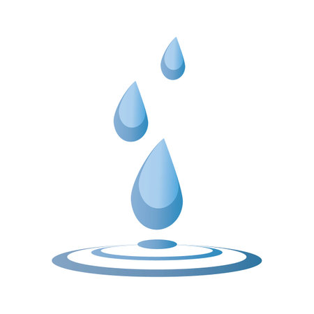 water drops icon vector design templateのイラスト素材