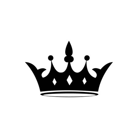 crown icon logo vector design templateのイラスト素材