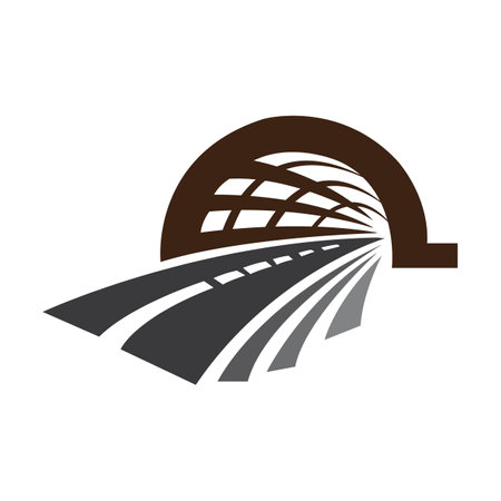 Highway icon logo vector design templateのイラスト素材
