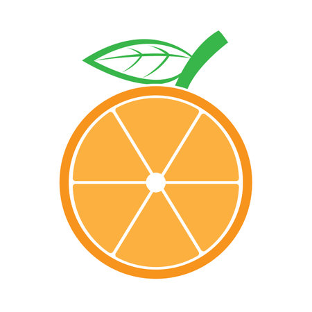 orange icon logo vector design templateのイラスト素材