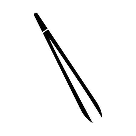 tweezers icon logo vector design templateのイラスト素材