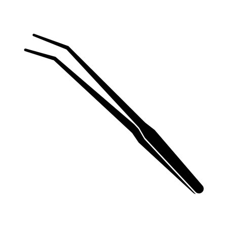 tweezers icon logo vector design templateのイラスト素材