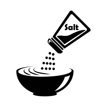 salt icon logo vector design templateのイラスト素材