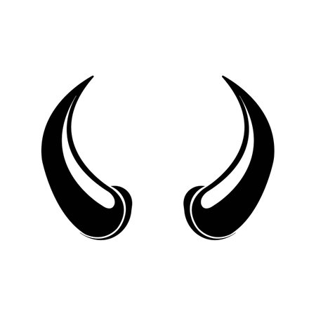 horns icon logo vector design templateのイラスト素材