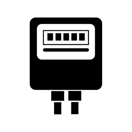electric meter icon logo vector design templateのイラスト素材