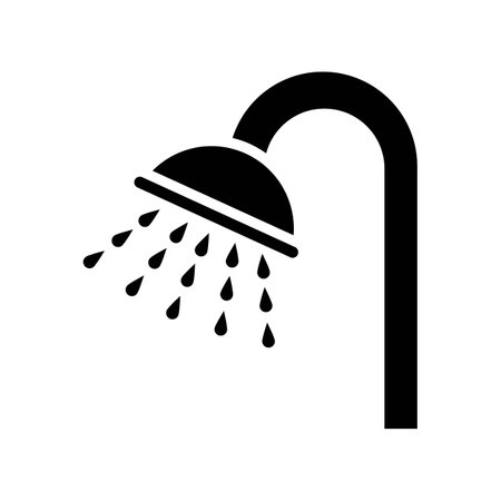 shower icon logo vector design templateのイラスト素材