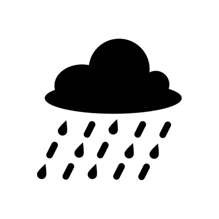Rain icon logo vector design templateのイラスト素材