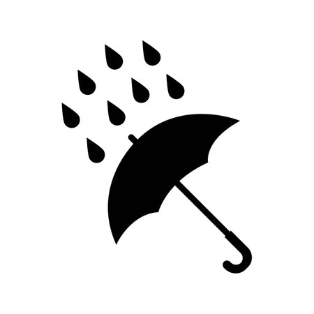 Rain icon logo vector design templateのイラスト素材