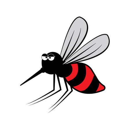 mosquito icon logo vector design templateのイラスト素材