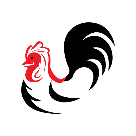 chicken icon logo vector design templateのイラスト素材