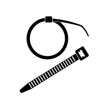 cable tie icon logo vector design templateのイラスト素材