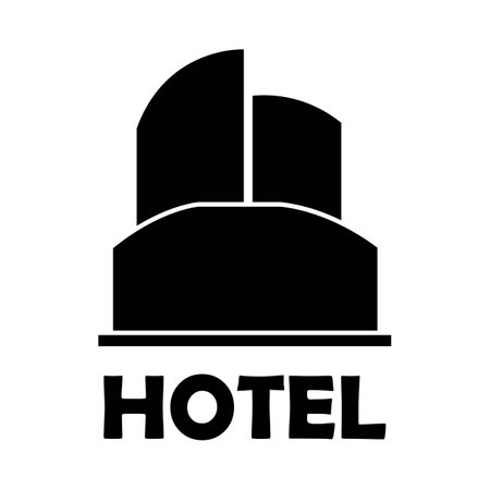 hotel icon vector design templateのイラスト素材