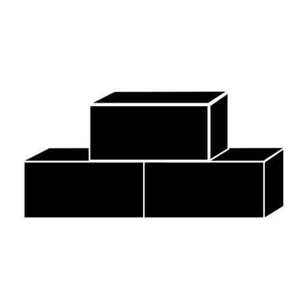 building blocks icon vector design templateのイラスト素材