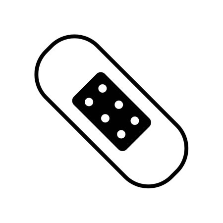 wound plaster icon logo vector design templateのイラスト素材