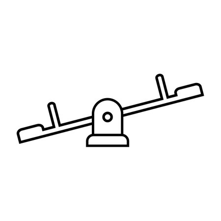 balance swing icon logo vector design templateのイラスト素材