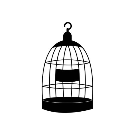 bird cage icon logo vector design templateのイラスト素材