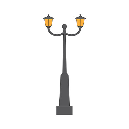 street lighting icon logo vector design templateのイラスト素材