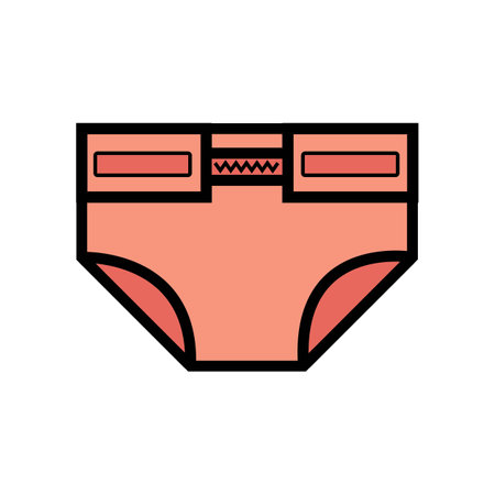 baby diapers icon logo vector design templateのイラスト素材
