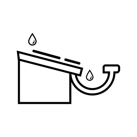 water gutters icon logo vector design templateのイラスト素材