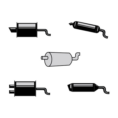 exhaust icon logo vector design templateのイラスト素材