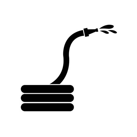 water hose icon logo vector design templateのイラスト素材
