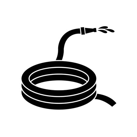 water hose icon logo vector design templateのイラスト素材
