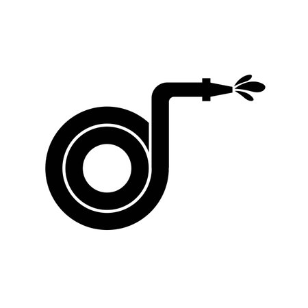 water hose icon logo vector design templateのイラスト素材