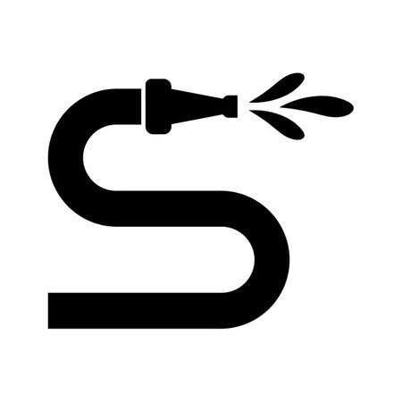water hose icon logo vector design templateのイラスト素材