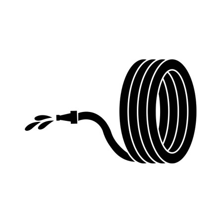 water hose icon logo vector design templateのイラスト素材