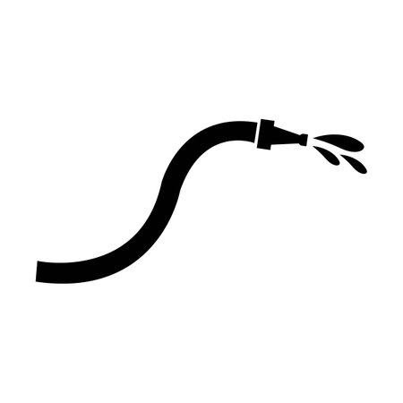 water hose icon logo vector design templateのイラスト素材