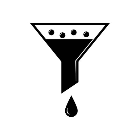 water filtericon logo vector design templateのイラスト素材